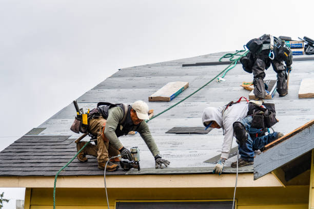 Professional Emergency Roof Repair technician working in Marlow, OK